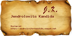 Jendrolovits Kandida névjegykártya